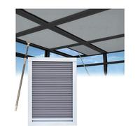 LVLDAWA Stores Puits Lumière À Commande Manuelle Stores Occultants 98% Stores Coulissants pour Fenêtres Toit Lucarnes Tige D'extension Incluse Dimensions sur Mesure(50X160CM)