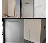 LVLDAWA Trappe D'accès Encastrée pour Carrelage, Trappe Visite Renforcée Aluminium, Porte Dissimulée, Porte D'accès Fermeture par Pression pour Cloisons Sèches Plafonds(50X120CM/19.7X47.2IN)