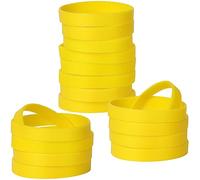 LVNRIDS 50 pcs Bracelets Élastiques En Silicone, Bracelets En Caoutchouc Pour La Fête Du Sport À L'école Jaune