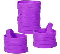 LVNRIDS 50 pcs Bracelets Élastiques En Silicone, Bracelets En Caoutchouc Pour La Fête Du Sport À L'école Mauve