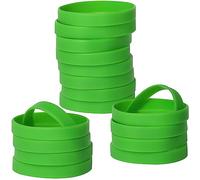 LVNRIDS 50 pcs Bracelets Élastiques En Silicone, Bracelets En Caoutchouc Pour La Fête Du Sport À L'école Vert