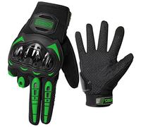 LVNRIDS Gants Moto Gant de Moto Écran Tactile Plein-Doigt Femme et Homme Gants de Sport en Plein Air Gants pour Motocross Vélo Camping Chasse Escalade Vert XL