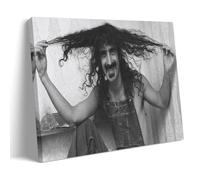 LVOAWAAMU The Singer Frank Zappa - Poster d'art noir et blanc - Peinture décorative sur toile - Pour salon, chambre à coucher - 40 x 60 cm