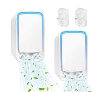 Lvozize Mini purificateur d'air, Portable Air Purifier Plug-in Negative Ion Purifier, 3 modes Purifier les Odeurs Filtre la Fumée, Odeurs pour Chambre/Maison/Salon(2 Pack)