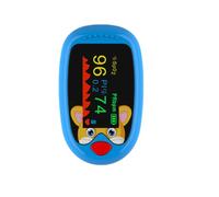 Lvozize Oxymètre de Doigt Professionnel, Saturometre Oxymetre de Pouls Moniteur de Fréquence Cardiaque Écran LED Surveillance du Pouls Oxygene Appareil pour Mesure pour Enfant (Bleu)