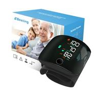 Lvozize Tensiomètre au Poignet, Mesure Entièrement Automatique de la tension Artérielle et du pouls Brassard réglable Mémoire 2 Utilisateur x 99 Mesures pour un usage domestique