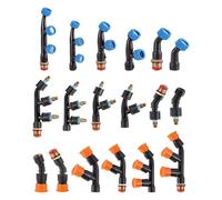 LVSELINGI Buse d'arrosage réglable Haute Pression 1/2" 1/4" for Jardin avec arroseur de pesticides fileté Simple/Double/Triple(9146)