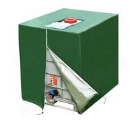 LVSELINGI Couvercle de réservoir d'eau IBC for bac de 275 gallons, Couvercle Anti-algues, raccords de réservoir IBC(Zipper Green)