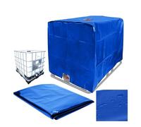 LVSELINGI Couvercle de réservoir d'eau IBC for bac de 275 gallons, Couvercle Anti-algues, raccords de réservoir IBC(Blue)