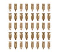 LVSELINGI Lot de 50 Buses d'atomisation en Laiton 0,1 à,7 mm, Filetage mâle 3/16", pulvérisateur Haute Pression for Jardin et pelouse(0.1 mm)