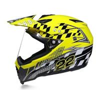 LVSENET Casque De Motocross Convient Enfants Casque De Cross pour EnfantCasque Downhill pour Enfants Casque Intégral Moto Cross VTT avec Lunettes Gants (Vert,S(52-56cm))