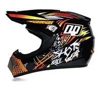 LVSENET Casque Moto Enfant,Casque de Cross pour EnfantCasque avec des Gants, des Masques, des Lunettes,D. O. T Standard,pour BMX L