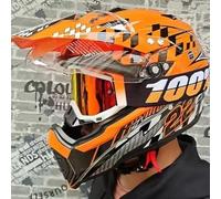 LVSENET Casque VTT Integral, Casque de Motocross Set, avec Lunettes Gants Masque, Certification Dot, Adulte Enfant pour Moto BMX Quad Enduro ATV Scooter Femme Homme (A,L)