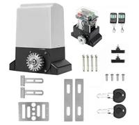 LVSEWOA Automatic Rack Sliding Gate Opener Kit,Heavy Duty Electric Gate Operator, Rack Driven Security Gate Operator, Remote Control (550w)