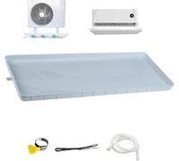 LVSEWOA Bac de récupération des condensats avec kit de Drainage pour climatiseurs de fenêtre, Comprenant Un Tuyau de Drainage pour Une Utilisation extérieure afin d'éviter Les dégâts d'eau