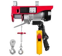 LVSEWOA Bras de Levage à treuil 250 kg, Grue de Levage électrique Portable, treuil de Garage Suspendu avec télécommande Filaire/sans Fil, palan d'échafaudage (250 kg Filaire)