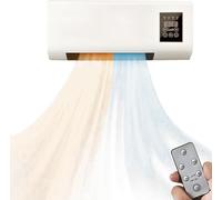 LVSEWOA Climatiseur Portable 2000 W pour Tente, Chambre, Salon, Bureau - Température réglable (Chaud/Froid) avec télécommande, minuterie 8 Heures - Unité de climatisation Murale
