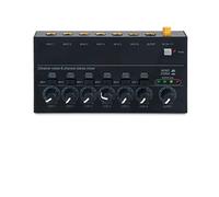 LVSEWOA Console de mixage Audio Ultra-compacte à 6 canaux stéréo pour l'enregistrement en Home Studio et la Diffusion en Direct