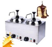 LVSEWOA Distributeur électrique de Condiments avec Chauffe-Sauce pour buffets et Restaurants