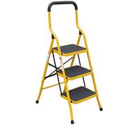 LVSEWOA Escabeau Pliant - Tabouret métallique léger et Compact pour Usage Domestique, Conception Portable pour Un Rangement et Une accessibilité faciles