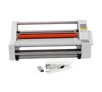 LVSEWOA Machine à plastifier à Rouleaux à Froid et à Chaud, plastifieuse de Film, plastification Simple et Double Face, pour Usage Scolaire, Professionnel ou Commercial
