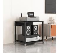 LVSEWOA Meuble TV d'angle Style Mid-Century Modern pour Consoles de Jeux, DVD et Platine Vinyle - Idéal pour Le Salon et l'espace Gaming.