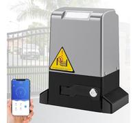 LVSEWOA Sliding Gate Opener - 800-1200KG Electric Motor Heavy Duty Driveway Security Kit - Automatic Opener Without Battery - 370W (1200w)
