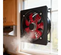 LVSEWOA Ventilateur d'extraction Silencieux pour Salle de Bain et Cuisine, Portable, avec variateur de Vitesse, pour Garage, améliore la qualité de l'air (14 Pouces)