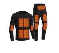 LVSHUOHC Vetement Chauffant Homme sous - VêTements Chauffants Plus LéGers, VêTements pour Hommes, 22 Zones De Chauffage Veste Chauffante Ensemble Sport Homme,4XL