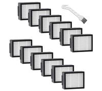 LVTENGAI Lot de 12 filtres de rechange compatibles avec iRobot Roomba E, I, J Series i3 i3+ i4 i6 i6+ i7 i7+ i8 i8+ E5 E6 E7 J7 Accessoires pour aspirateur robot 12 filtres