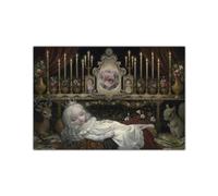 LVTFCO Affiche moderne Mark Ryden « Réveil de la lune » Art mural Mark Ryden imprime Mark Ryden peinture sur toile image abstraite pour la décoration intérieure 60x90 cm sans cadre