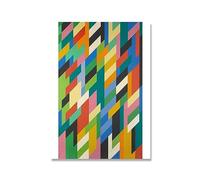 LVTFCO Bridget Riley Poster abstrait Bridget Riley sur toile murale Art Bridget Riley Impressions Bridget Riley Peinture pour décoration d'intérieur 40 x 60 cm Sans cadre