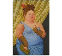 LVTFCO Célèbres Affiches et Impressions Fernando Botero《Femme Sexy》Peinture Toile Fernando Botero Art Mural pour Home Wall Decor Photos 60x80cmx1 sans Cadre