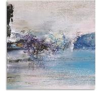 LVTFCO Célèbres Zao Wou-Ki Affiches et impressions Colorful Abstrait Wall Art Zao Wou-Ki Peinture De Toile Pour Home Office Wall Decor Image 50x50cm Pas De Cadre