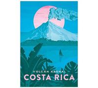 LVTFCO Costa Rica Voyage Affiche Vintage Voyage Mur Art Costa Rica Voyage Imprime Voyage Peinture Toile pour La Maison Mur Décor Photo 50x70 cm sans Cadre
