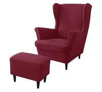 LVTFCO Housses de Fauteuil à Oreilles, Housse de Chaise à Oreilles et Housse de Tabouret Ottoman Housse de canapé avec Bande élastique Housse de Protection de Fauteuil Lavable pour Salon,10