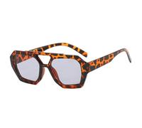 LVTFCO Lunettes de soleil de conduite en plein air pour femmes et hommes, lunettes de soleil hexagonales carrées à Double pont, monture épaisse, lunettes d'été, C1