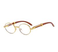 LVTFCO Lunettes de soleil rétro ovales pour hommes et femmes, verres dégradés clairs, lunettes de soleil de luxe, nuances UV400, doré clair, taille unique
