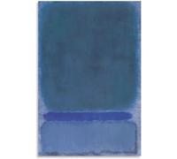 LVTFCO Mark Rothko Poster Vert sur Bleu Peinture Mark Rothko Impressions Mark Rothko Toile Murale Art Mark Rothko Image pour décoration intérieure 40 x 60 cm x 1 sans Cadre