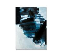 LVTFCO Pierre Soulages Affiches Art Mural Abstrait Pierre Soulages Estampes Pierre Soulages Peinture sur Toile pour La Maison Décoration Murale Photo 60x80cmx1 sans Cadre