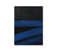 LVTFCO Pierre Soulages Affiches Art Mural Abstrait Pierre Soulages Imprime Pierre Soulages Toile Peinture pour La Maison Décoration Murale Image 50x70cmx1 Pas De Cadre