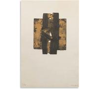 LVTFCO Pierre Soulages Poster《sans Titre》Tableau Pierre Soulages Wall Art Pierre Soulages Estampes Pierre Soulages pour La Maison Mur Art Déco Photo 60x80cmx1 sans Cadre