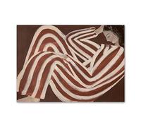 LVTFCO Poster Vintage Sofia Lind - Pyjama Fille - Peinture sur Toile - Décoration Murale - Sofia Lind - Impression Sofia Lind - pour décoration d'intérieur - 50 x 75 cm - 1 sans Cadre