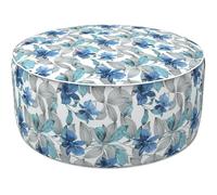 LVTXIII Pouf gonflable intérieur/extérieur, repose-pieds rond toutes saisons, tabouret avec poignée, 78,7 x 35,6 cm, pouf portable pour terrasse, jardin, camping ou décoration de la maison, Clemens