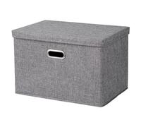 LVUNZJCA Boîte de Rangement en Tissu Boîte de rangement for vêtements, armoire en tissu for la maison, boîte de rangement surdimensionnée(Gray,50x40x30cm)