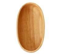 LVUNZJCA Bol en Bois Bol ovale en bois for petit-déjeuner, pâtisserie, salade, dessert, plateau de fruits pour Fruits, Desserts(8x15cm)