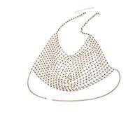 LVUNZJCA Chaîne de Corps pour Femme Chaîne de Corps exagérée Chaîne de Soutien-Gorge Sexy Bikini Enveloppant d'été