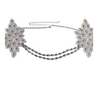 LVUNZJCA Chaîne de Corps pour Femme Châle de mariée bohème avec Strass et chaîne d'épaule