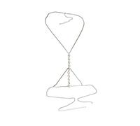 LVUNZJCA Chaîne de Corps pour Femme Collier for Femme Chaîne de Corps en Diamant Simple Chaîne de Poitrine Multicouche