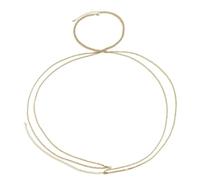 LVUNZJCA Chaîne de Corps pour Femme Collier Simple Croix Strass Chaîne de Corps Collier en Strass(Gold_One Size)